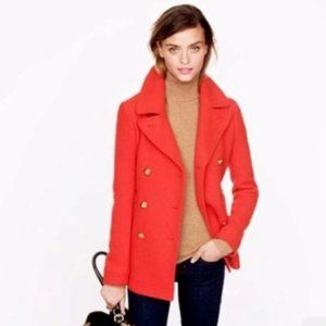 J.Crew Stadium Cloth - Nello Gori Peacoat- Size 00